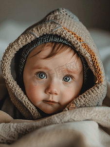 孩子难过摄影照片_生病哭泣的婴儿宝宝