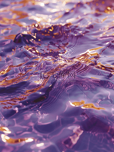 金风格背景图片_紫色金光流光流面曲线起伏的背景