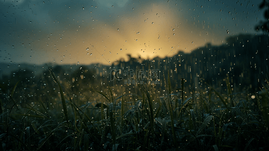 干旱大地下雨背景图片_春天绿色雨季山河风景树叶景色的背景