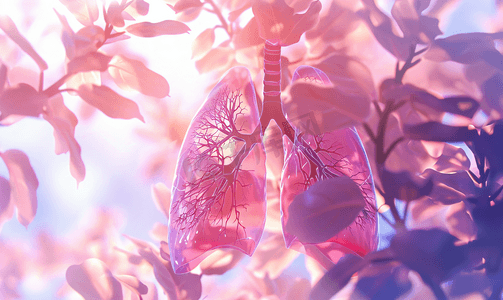 人体器官图片摄影照片_呼吸困难的肺