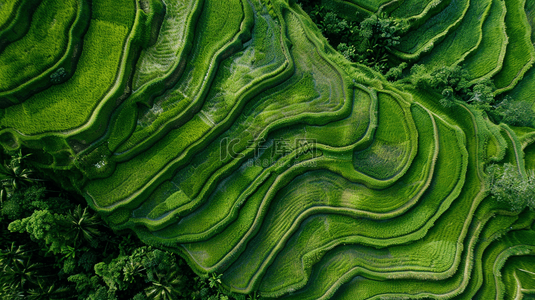 绿色朦胧渐变田野里田地的背景