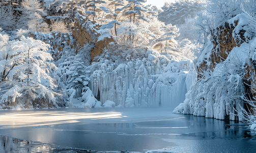 吉林雪岭冰雪风光