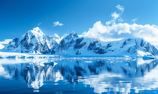 环境保护图片摄影照片_极地冰川雪山