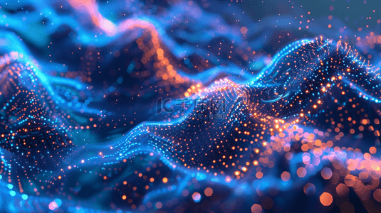 红蓝色纹理科技网状头像数据的背景