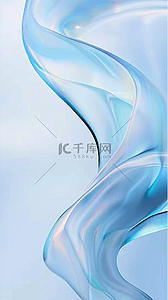 透明质感蓝色系流动变幻的玻璃色彩10设计