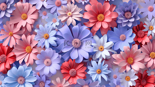 铺满背景图片_彩色唯美花朵花瓣平面铺满的背景