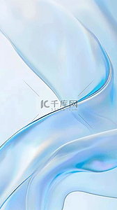 系几何背景图片_透明质感蓝色系流动变幻的玻璃色彩8设计图