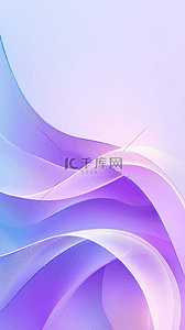 透明紫色3D渲染流动变幻的玻璃色彩6图片