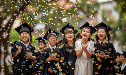 毕业摄影照片_小学生毕业照