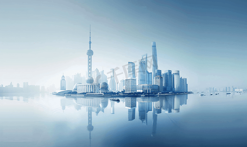 上海外滩城市摄影照片_上海地标全景图
