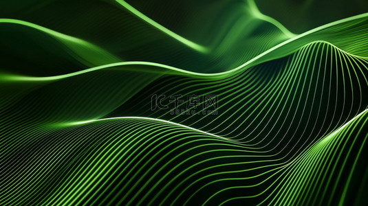 线条绿色简洁合成创意素材背景