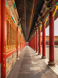 传统文化古风片头摄影照片_北京古建筑传统文化
