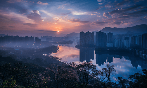 小清新海滩摄影照片_深圳南澳杨梅坑日出人像