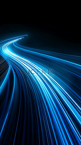 蓝色商务科技流动光纤粒子蓝色光效15图片