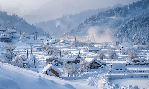 漫天摄影照片_东北牡丹江雪乡