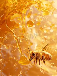 高原蜂蜜摄影照片_蜂蜜高原野生蜂蜜