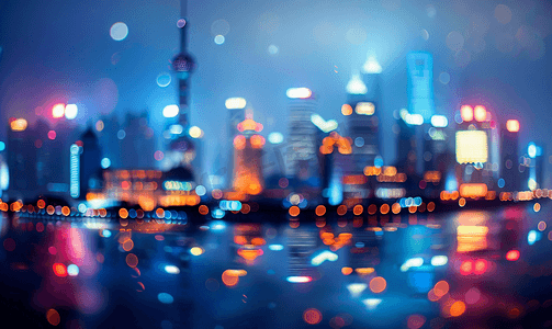 上海城市夜景风光