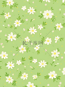 清新小叶子背景背景图片_绿色植物花朵小清新唯美背景