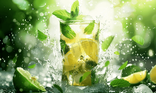 夏日时光摄影照片_夏日mojito