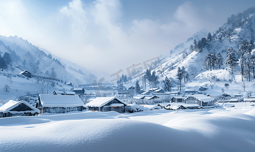 东北冬天摄影照片_东北牡丹江雪乡