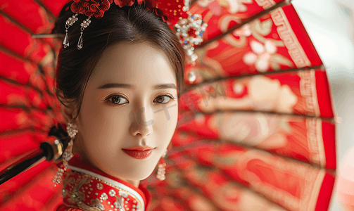 亚洲人中式古典婚礼