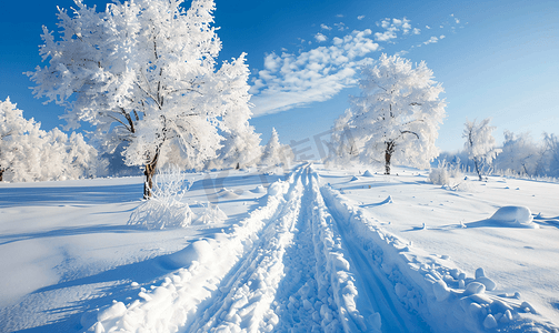 冬天雪景风光