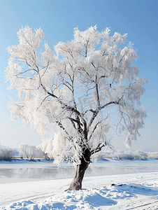新濠天地摄影照片_吉林亚龙湾群景区冬天雾凇树挂风景