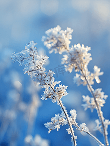 冰天雪地雾凇风光