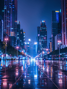 万达广场城市夜景