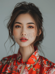 创意时尚商务摄影照片_亚洲人美女肖像
