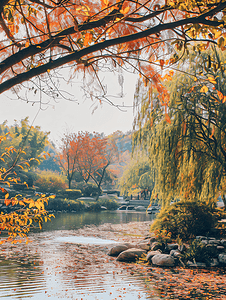 缅怀革命先烈摄影照片_长沙橘子洲头风景