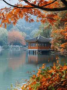 纪念摄影照片_长沙橘子洲头风景