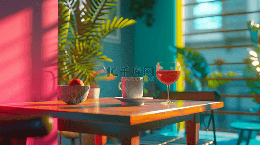 一排小花盆背景图片_彩色缤纷室内空间阳光盆景的背景