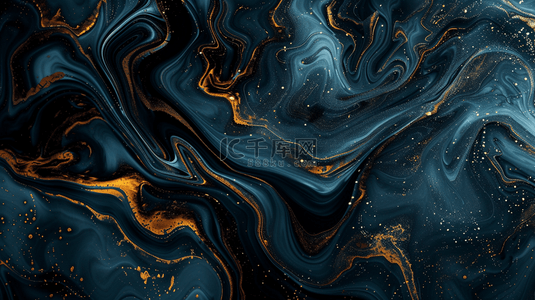 深色新中式鎏金流体抽象山水纹理1图片