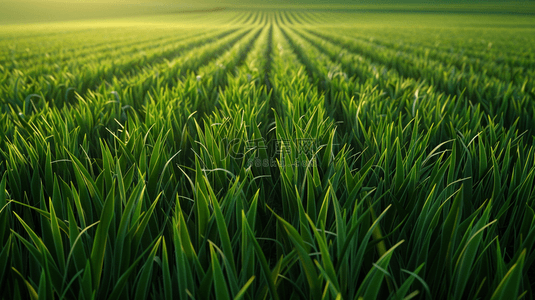 麦子版画背景图片_绿色户外农田田地阳光光芒的背景