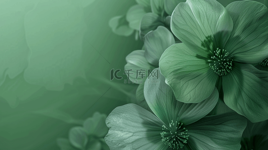 清新自然花朵背景图片_唯美梦幻清新绿色花朵树叶纹理的背景