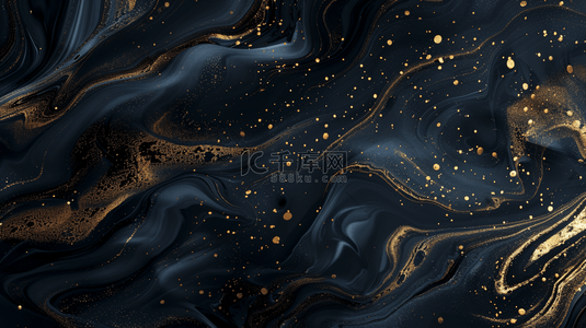 深色新中式鎏金流体抽象山水纹理10背景图