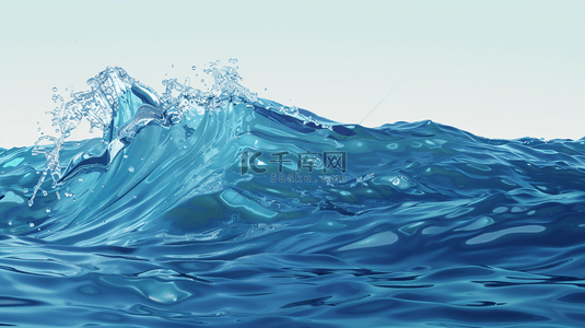 蓝色背景水背景图片_蓝色唯美大海海浪海水风景的背景