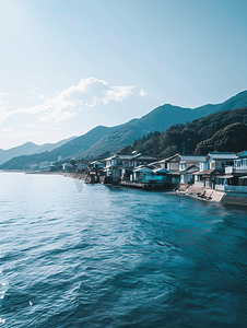 神奈川摄影照片_日本神奈川海边小城夏日摄影图