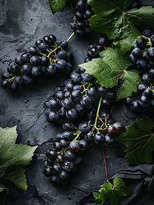黑葡萄水果摄影图