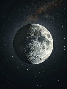 月亮晚上月亮天空晚上摄影图