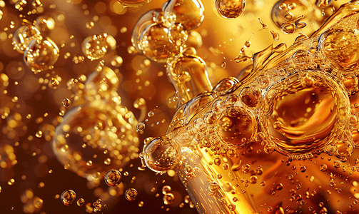 泡泡染对比图摄影照片_啤酒的结构