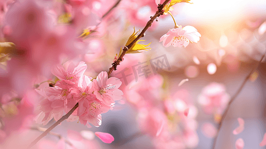 春天盛开的美丽樱花85