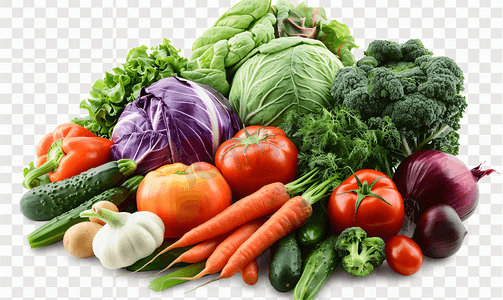 健康饮食的摄影照片_国产有机蔬菜