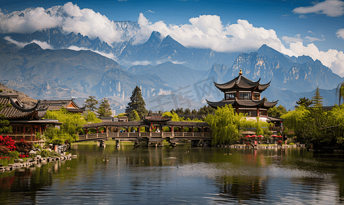 中国风景摄影照片_桂林丽江美丽的风景