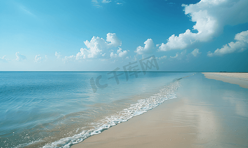 长滩岛白沙滩摄影图