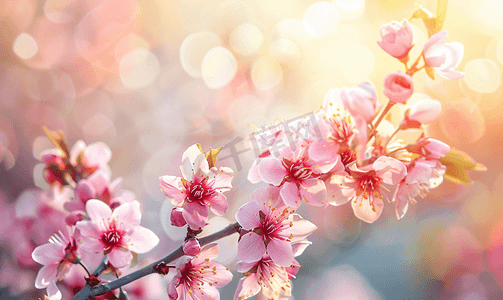 阳光雪花摄影照片_闪闪发光的植物花立春春分春天