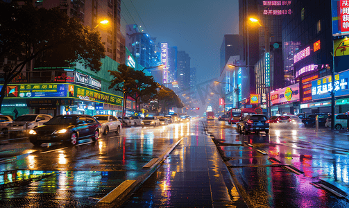 深圳暴雨摄影图