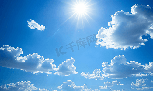 云卷云舒摄影照片_天空蓝天背景