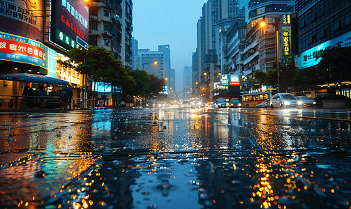 深圳暴雨摄影图